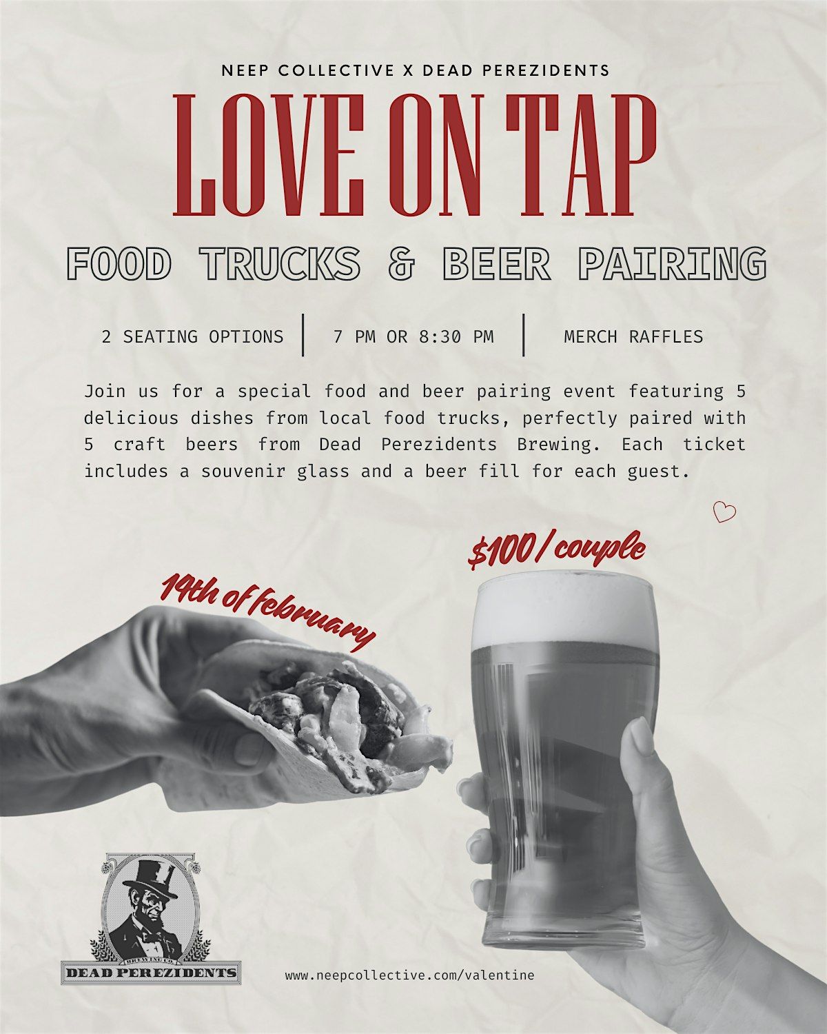 LOVE on TAP: A Valentine\u2019s Pairing Experience