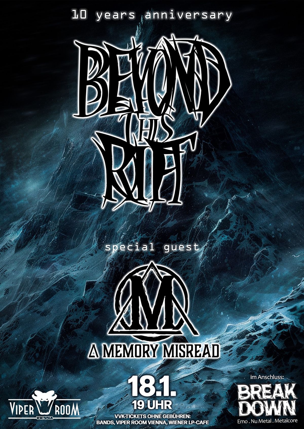 10 Jahre BEYOND THIS RIFT \/ Support: A MEMORY MISREAD