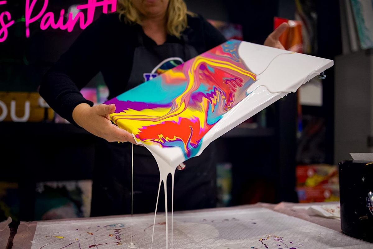 Golden Hour: Seniors Art Social at Hawaii Fluid Art \u2013 The Woodlands