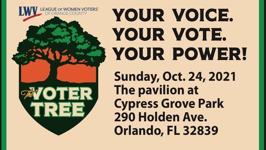 The Voter Tree at Cypress Grove Park