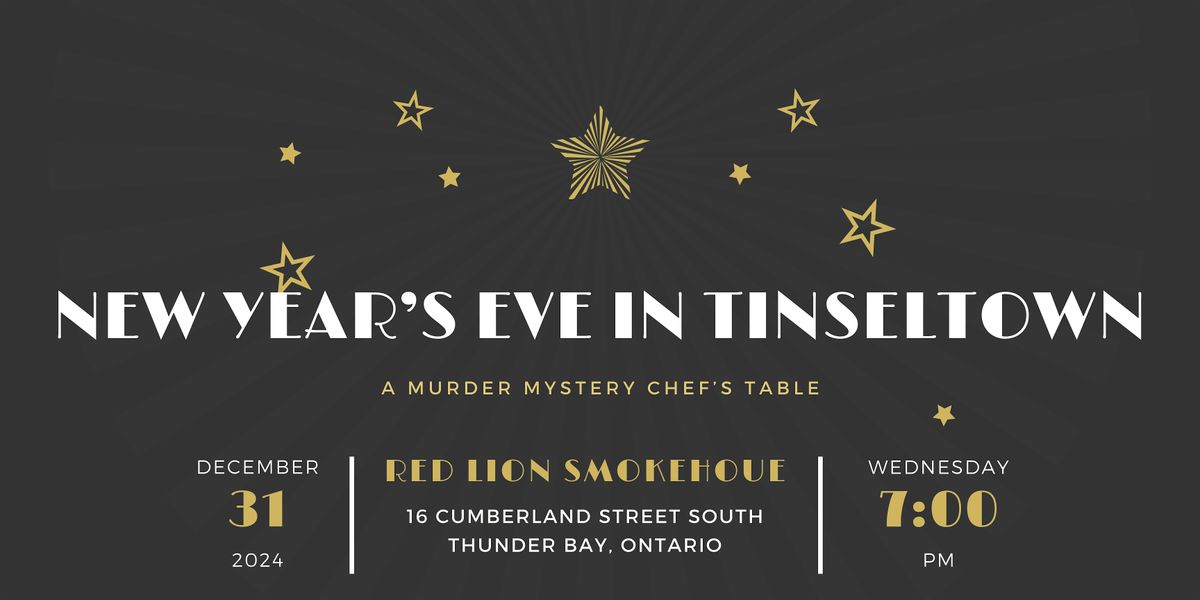 New Year's Eve in Tinseltown: A M**der Mystery Chef's Table