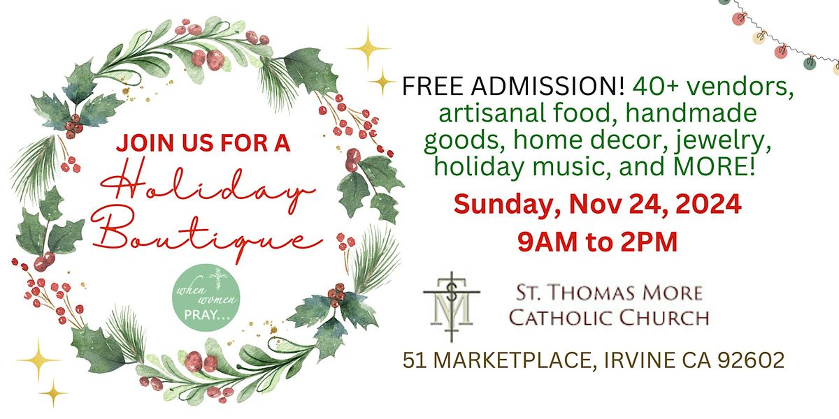 St. Thomas More (STM) Holiday Boutique