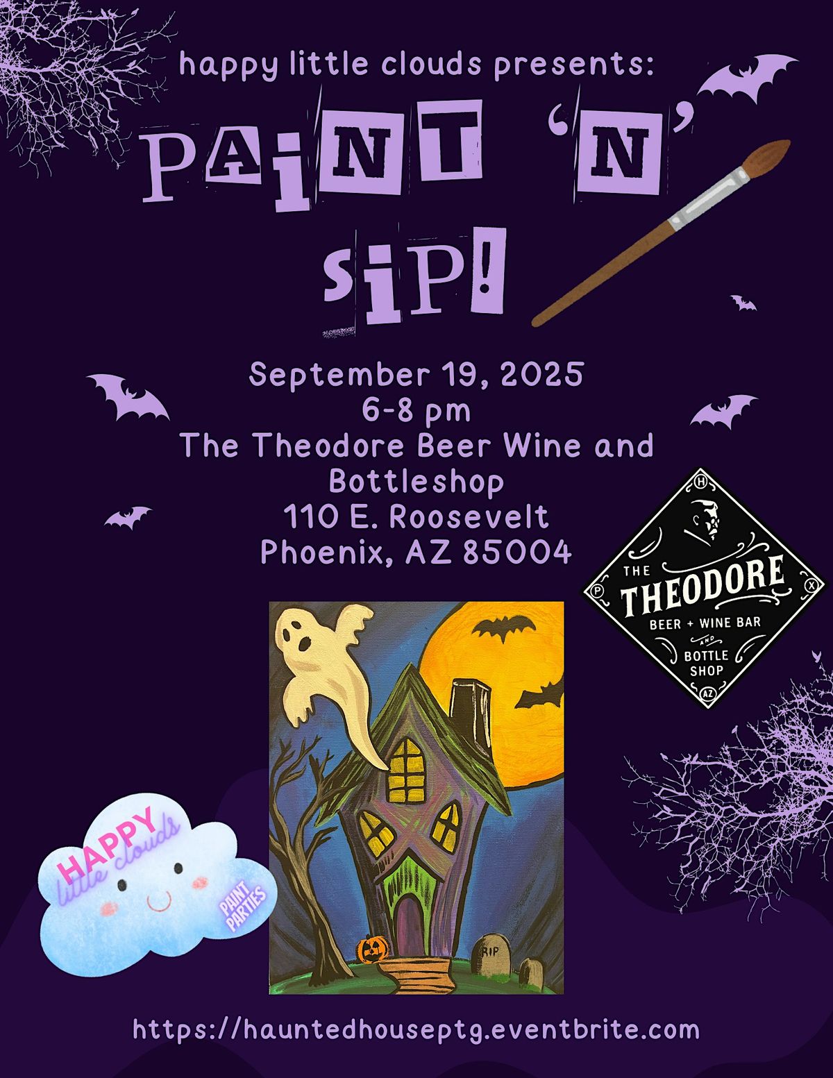 Haunted Paint and Sip at The Theodore!