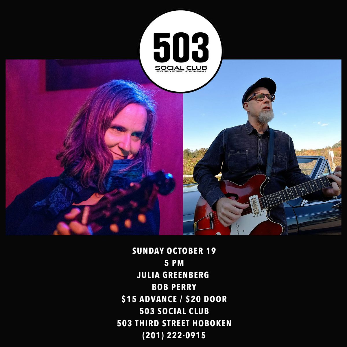 Clinic Series Presents: JULIA GREENBERG & BOB PERRY - Special Matinee Show!