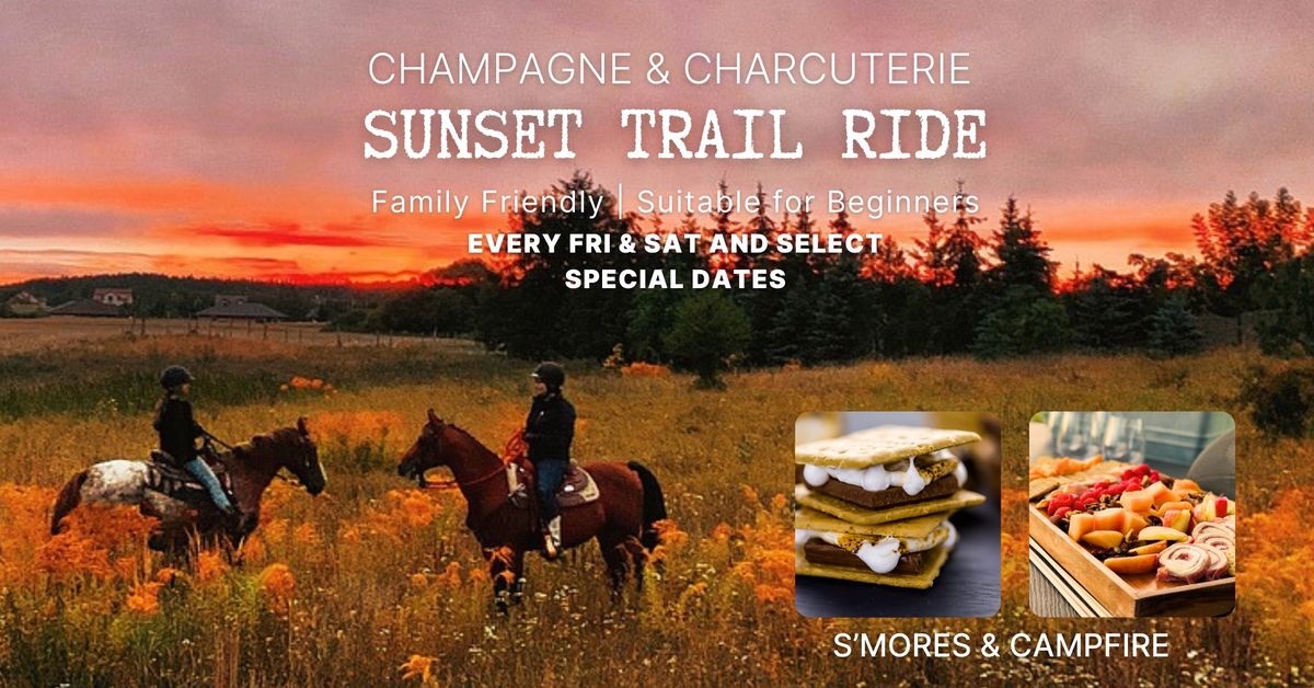 Sunset Champagne & Charcuterie Trail Ride