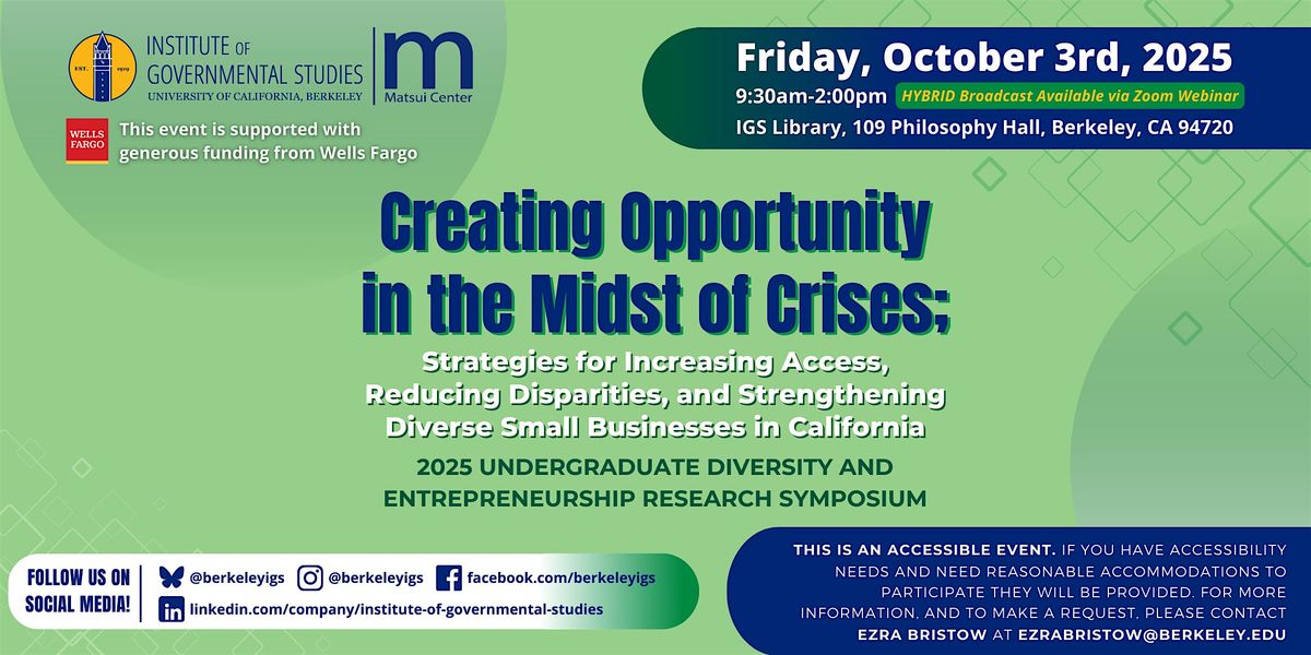 2025 Diversity and Entrepreneurship Undergraduate Research Symposium
