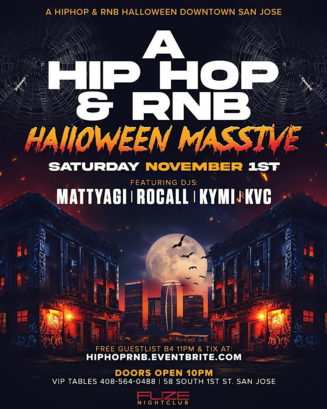 SATURDAY NOVEMBER 1ST A HIP HOP & RNB HALLOWEEN MASSIVE