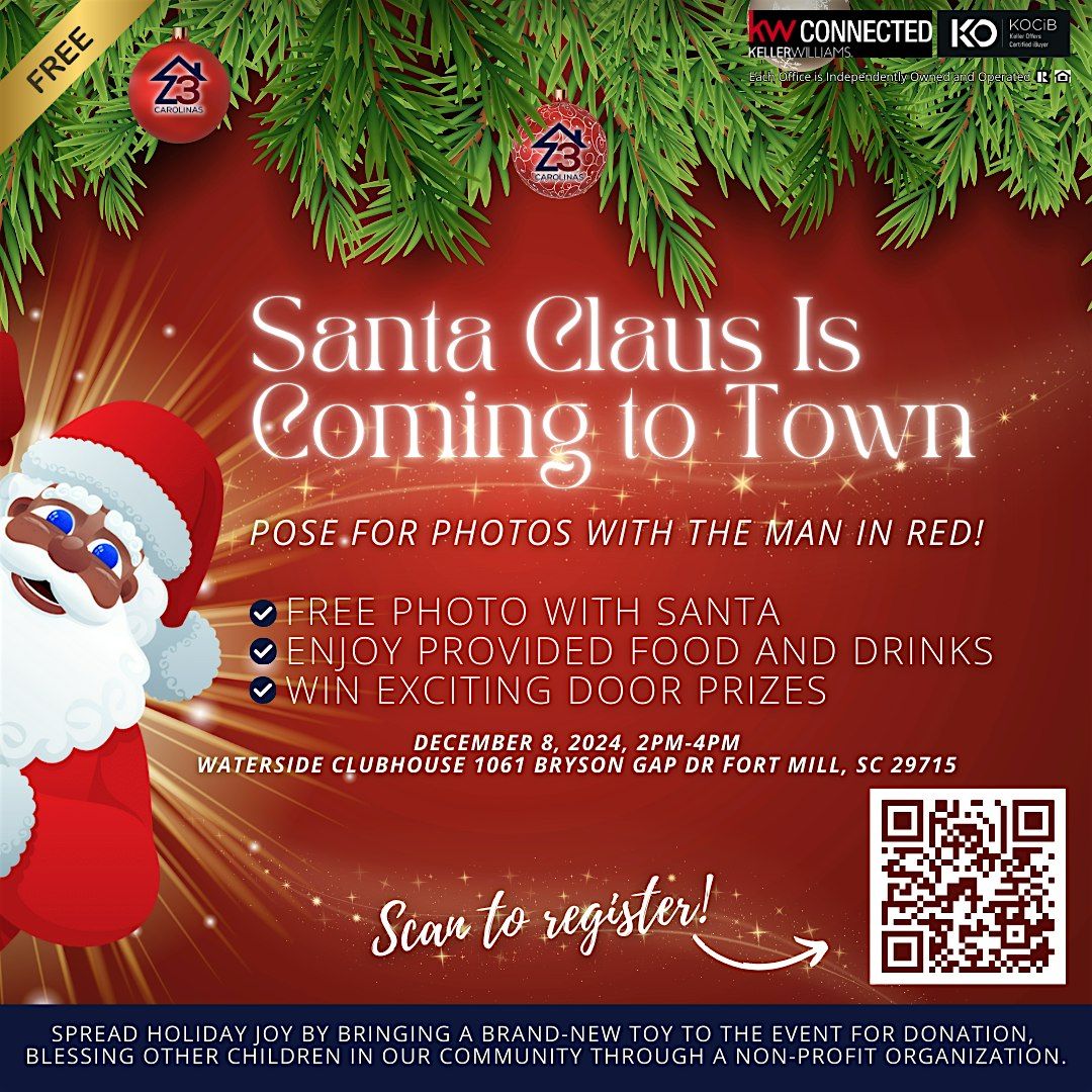 FREE Photo with Santa Presented by Z3 Carolinas