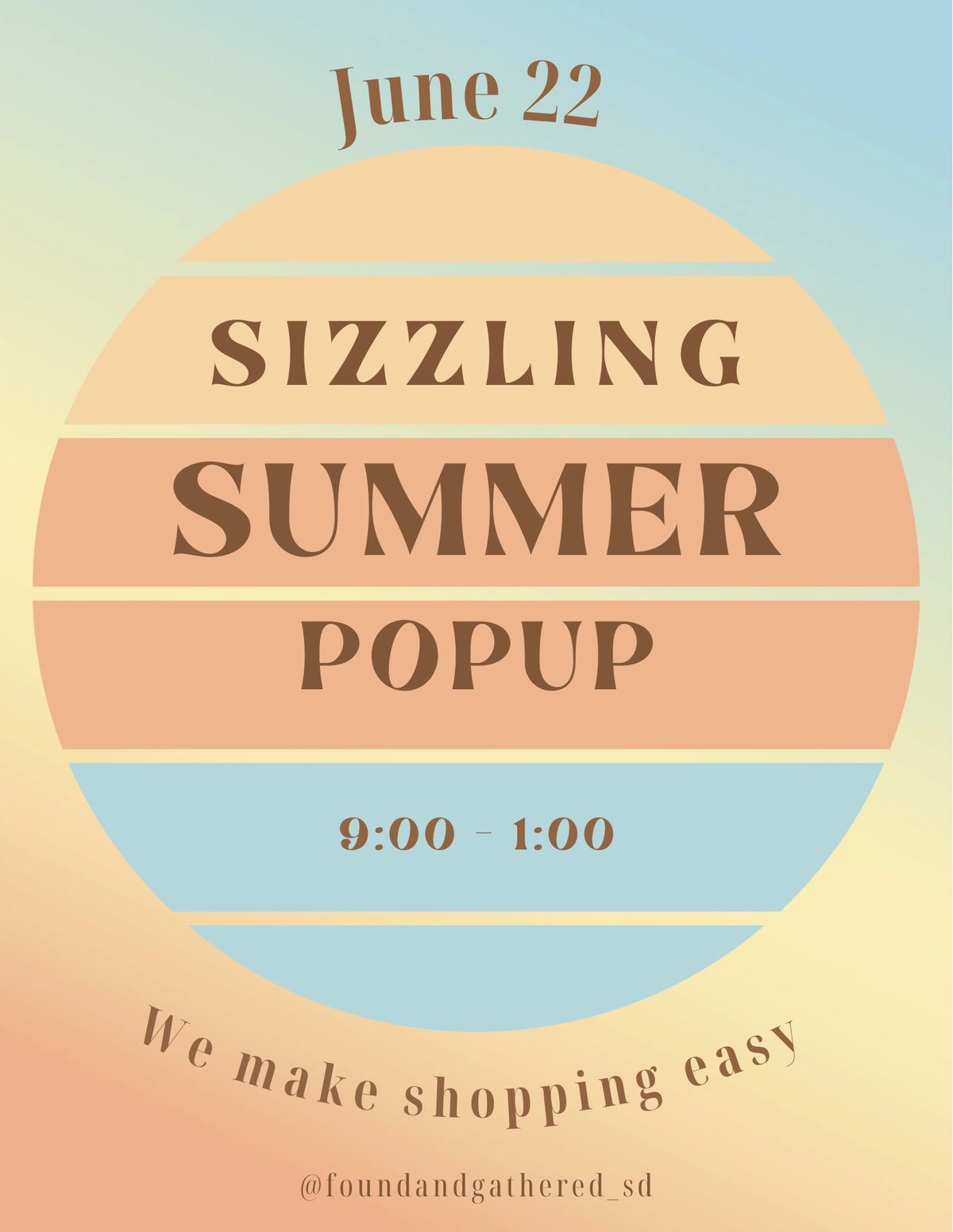 Sizzling Summer PopUp