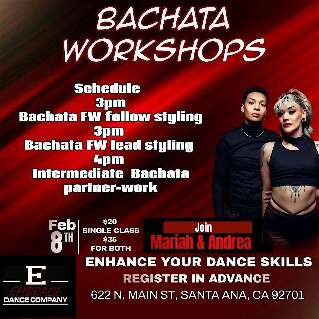 BACHATA WORKSHOPS WITH MARIAH & ANDREA