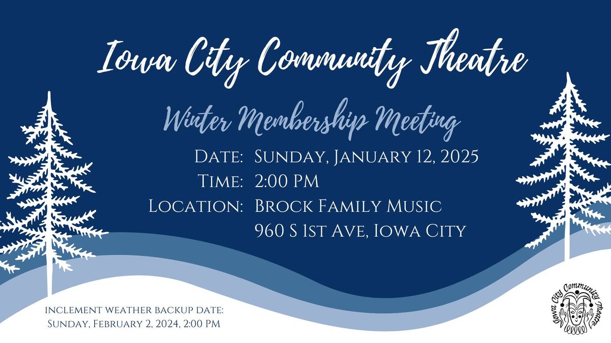 ICCT Winter Membership Meeting