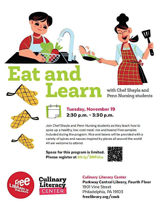 Eat and Learn with Chef Shayla and PENN Nursing students