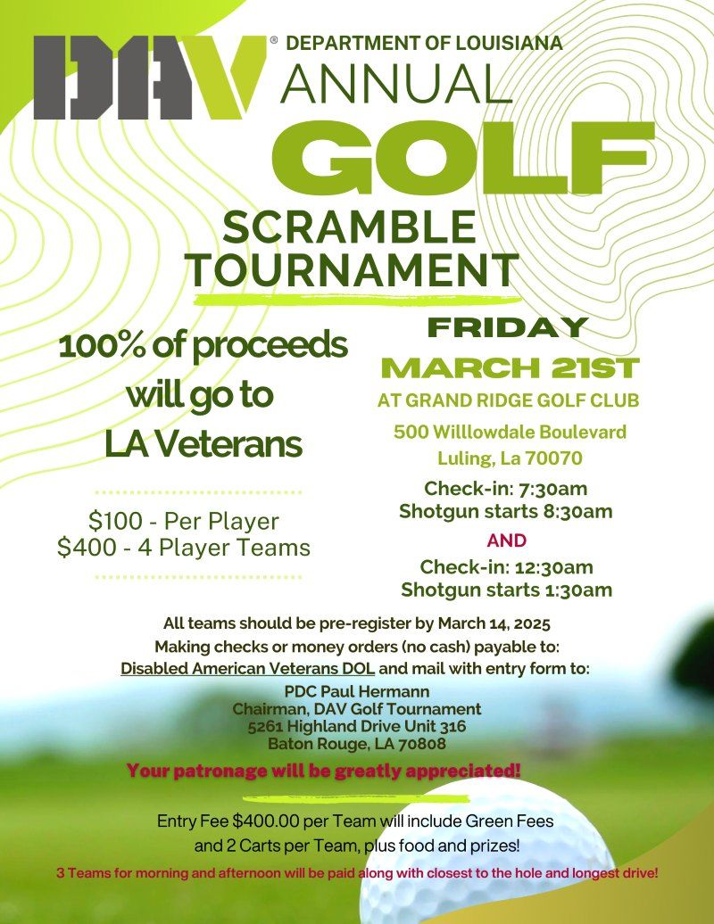 DAV Annual Golf Tournament