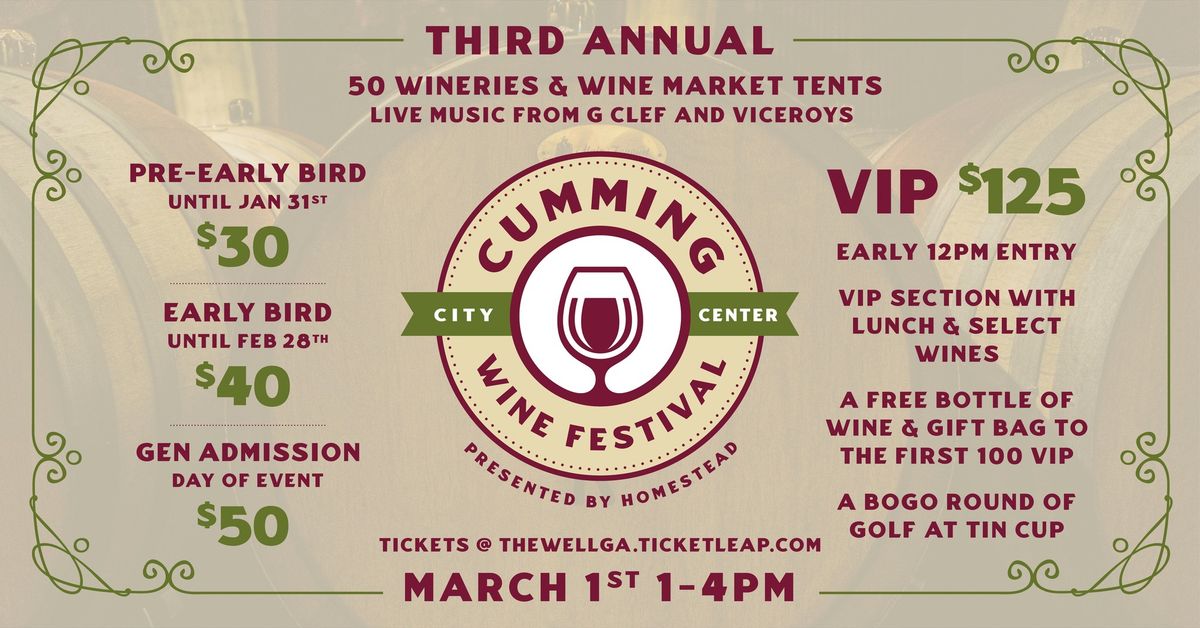 3rd Annual Cumming Wine Festival