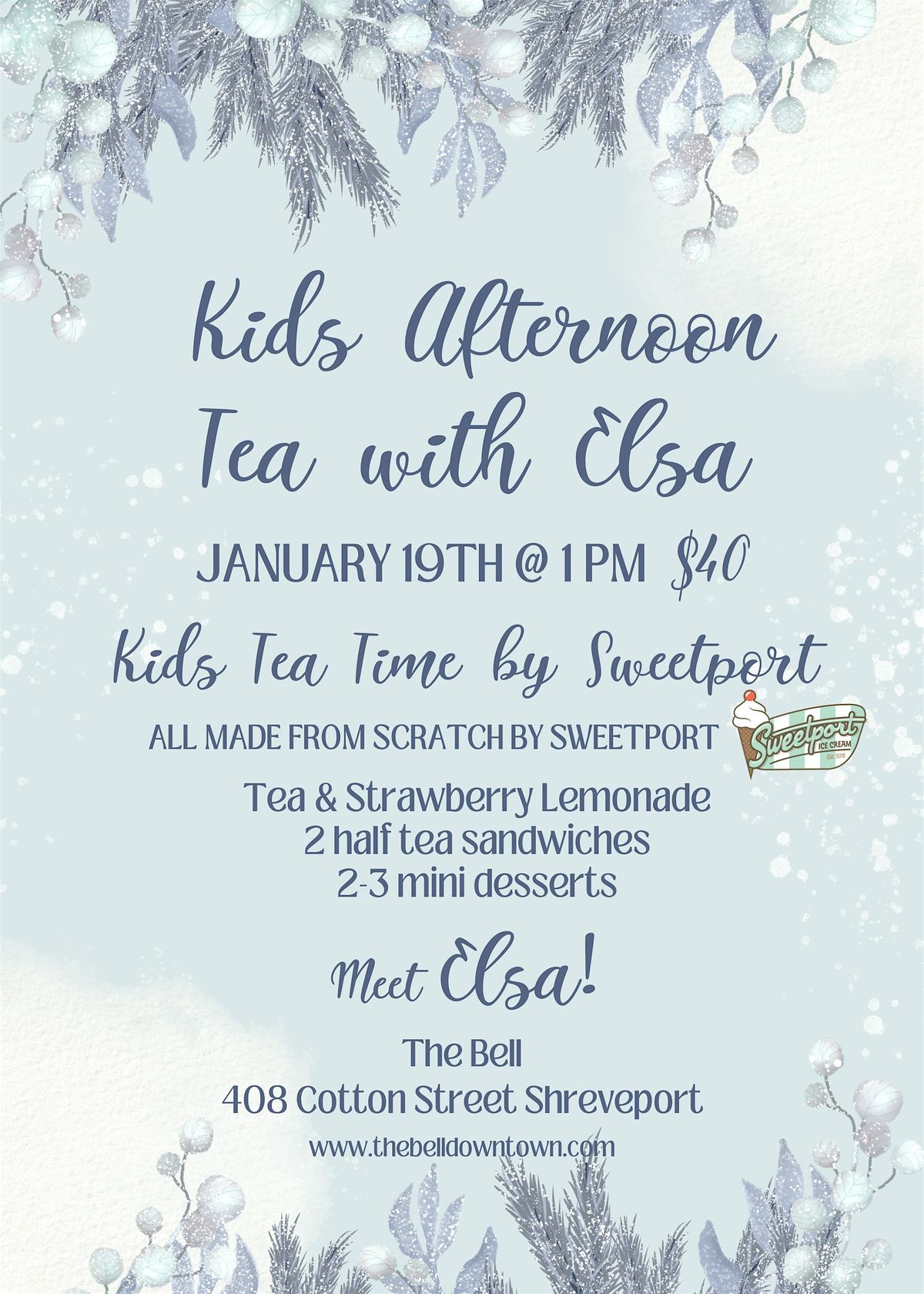 Kids Afternoon Tea with Elsa