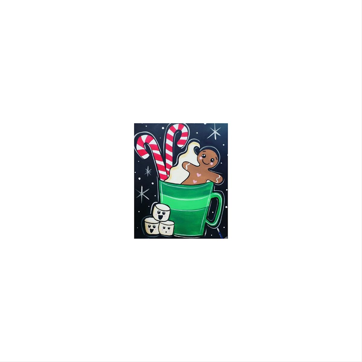 Ugly Christmas sweater Paint and Sip Party!