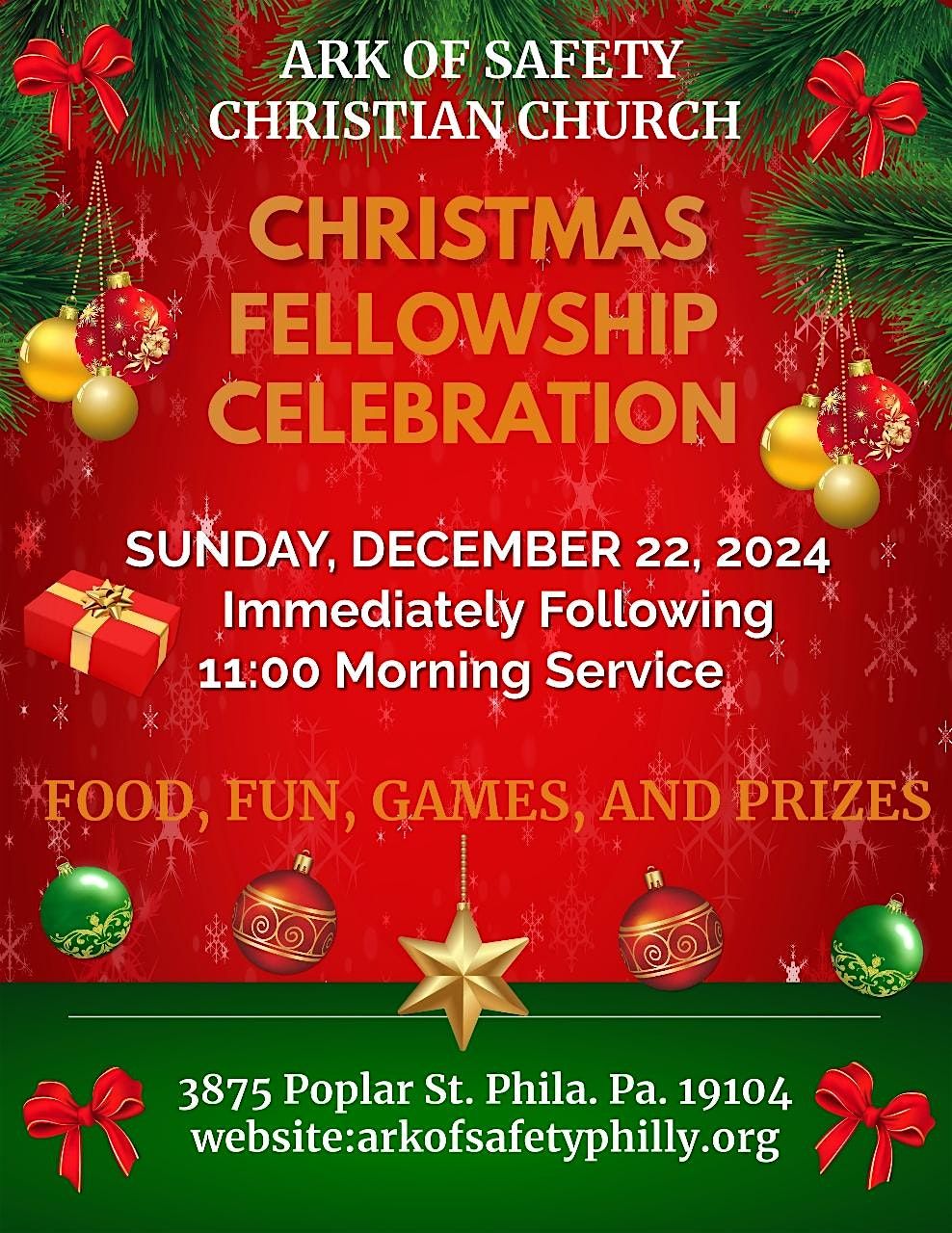 Ark of Safety Christian Church Christmas Fellowship Celebration