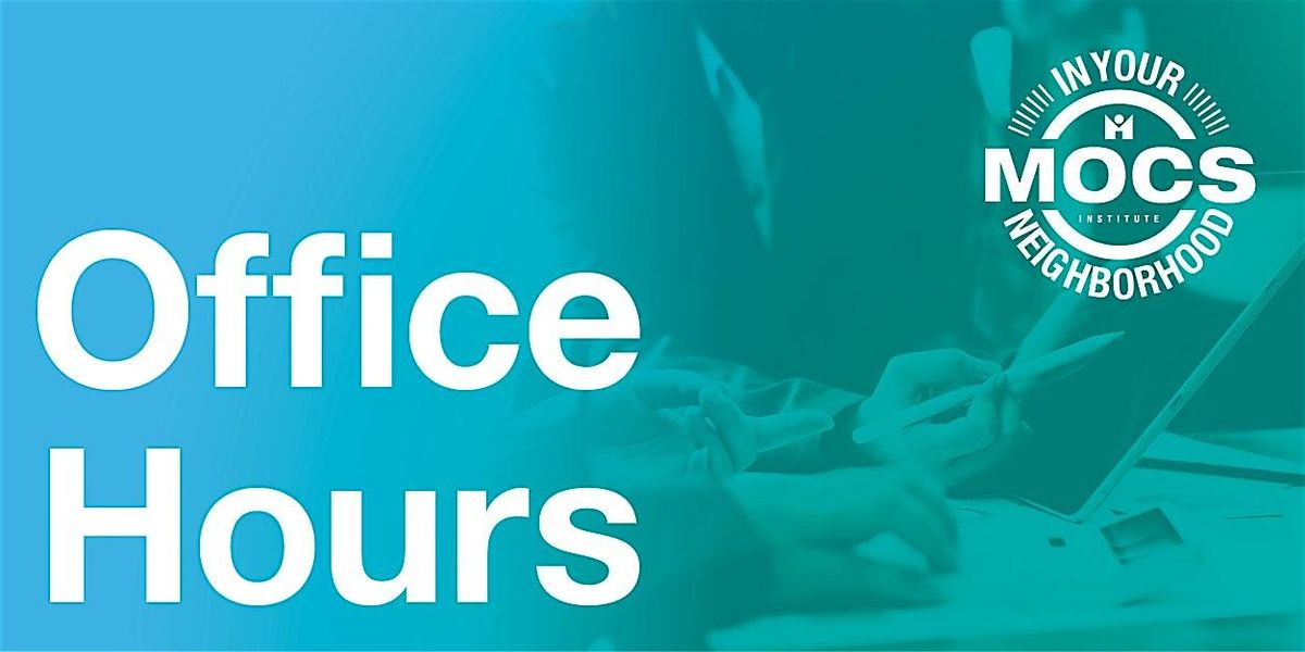 *IN PERSON* Office Hours (Manhattan) - Apr 22