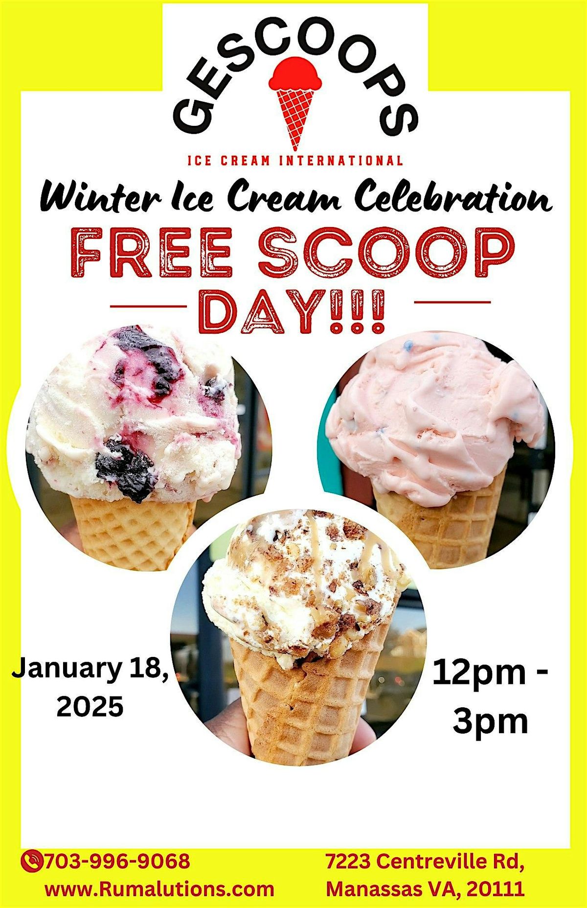 Free Ice Cream Scoop Day