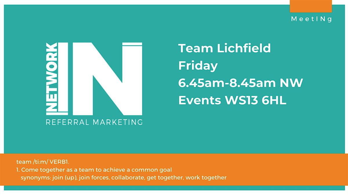 NetworkIN Team Lichfield Breakfast Meeting