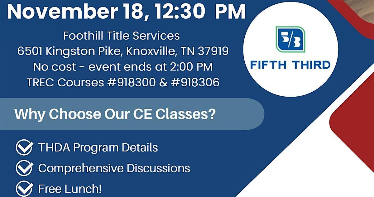 THDA Programs and Realtor Education with 3 CE Credits