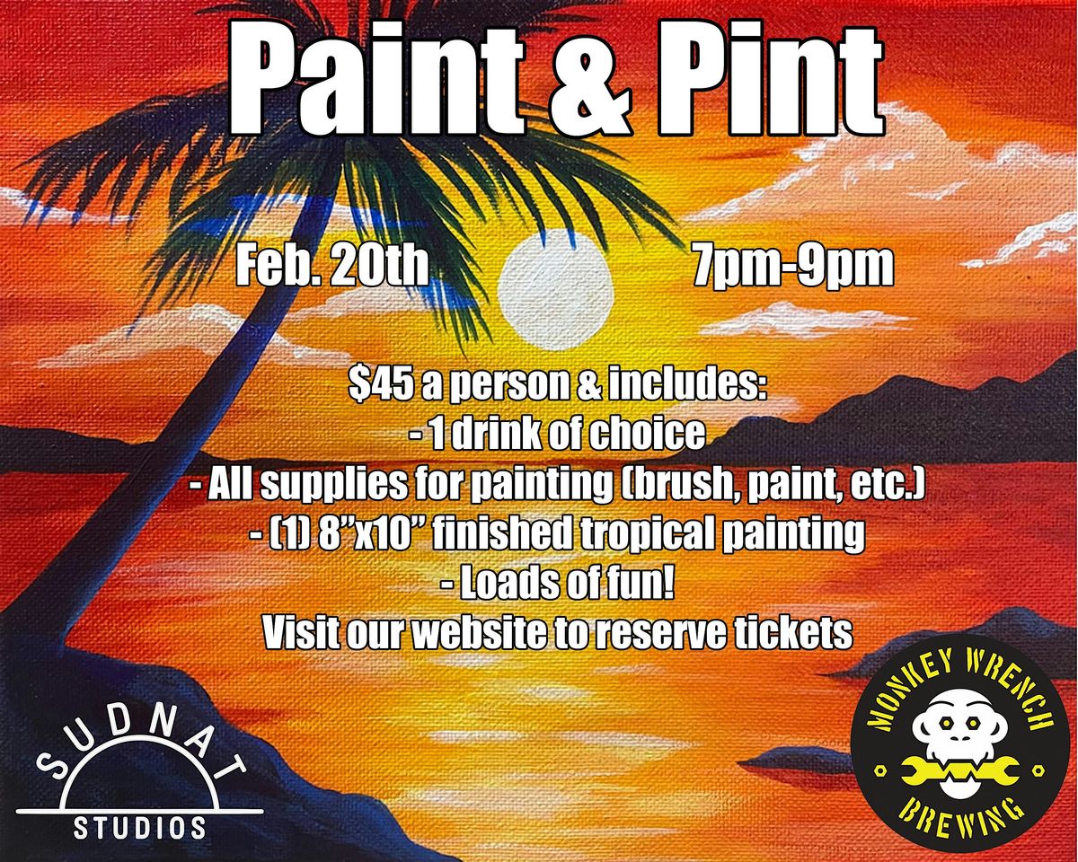 Paint & Pint @ Monkey Wrench Brewing