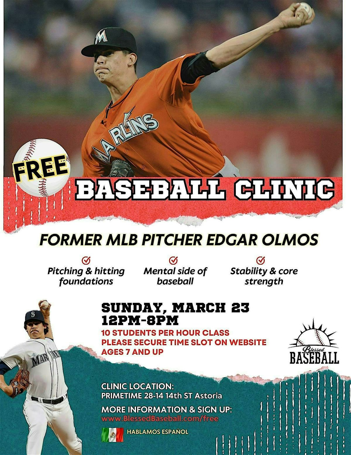 FREE Baseball Clinic with Blessed Baseball in Astoria