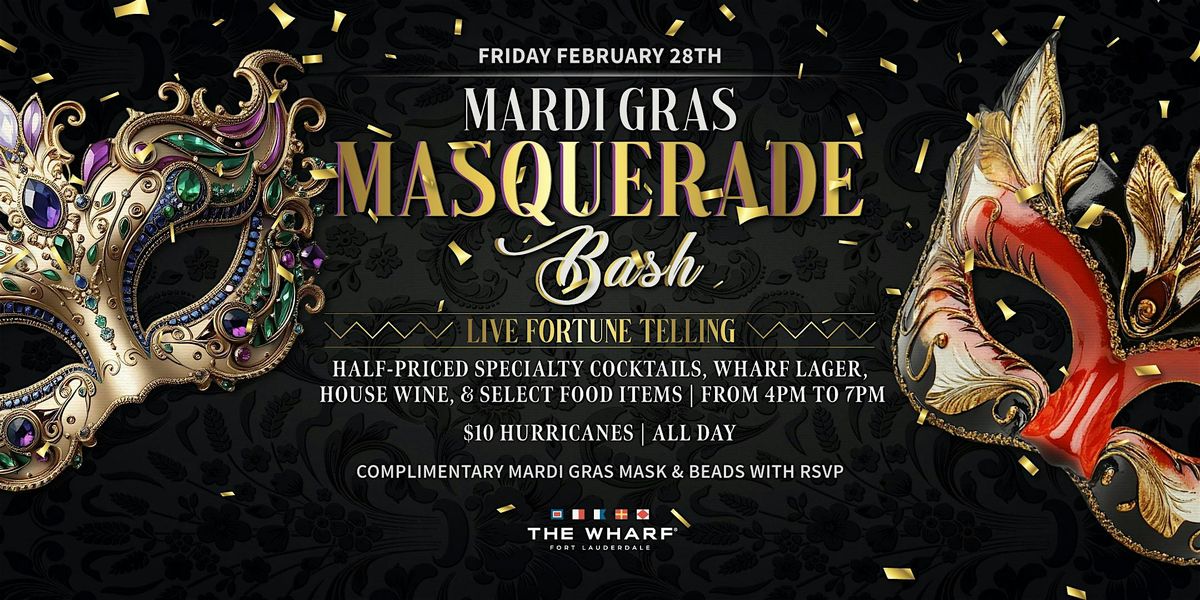 Mardi Gras Masquerade at The Wharf FTL!