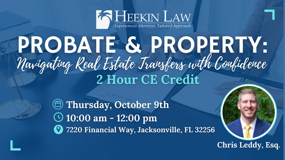 Probate and Estate CE Class