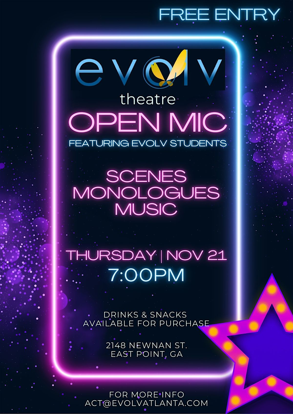 Theater Open Mic