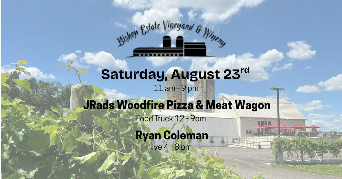 Meat Wagon & JRads Pizza Food Truck w\/ Ryan Coleman live at Bishop Estate