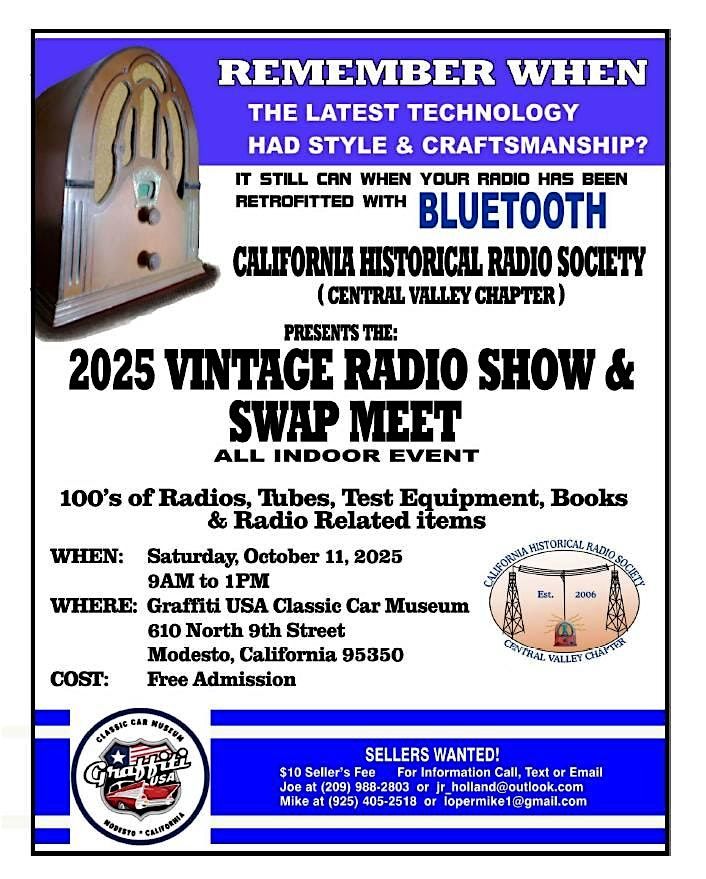 Vintage Radio Swap Meet in Modesto Oct. 11