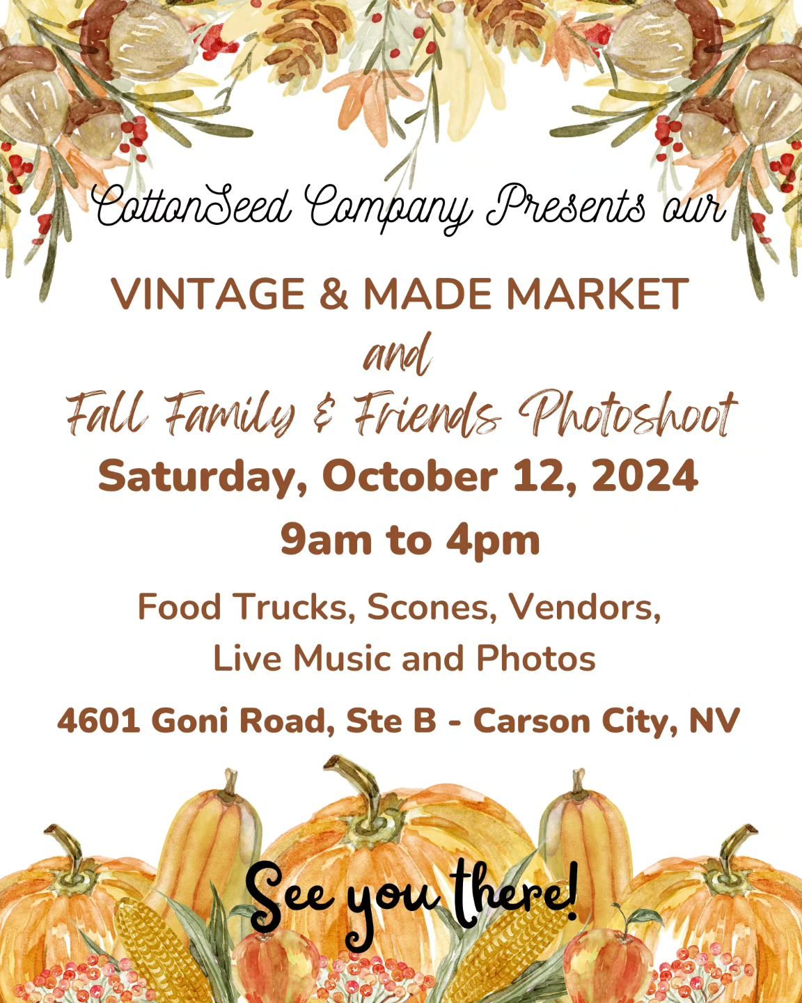 Annual Vintage and Made Market and Fall Family and Friends Photo Shoot