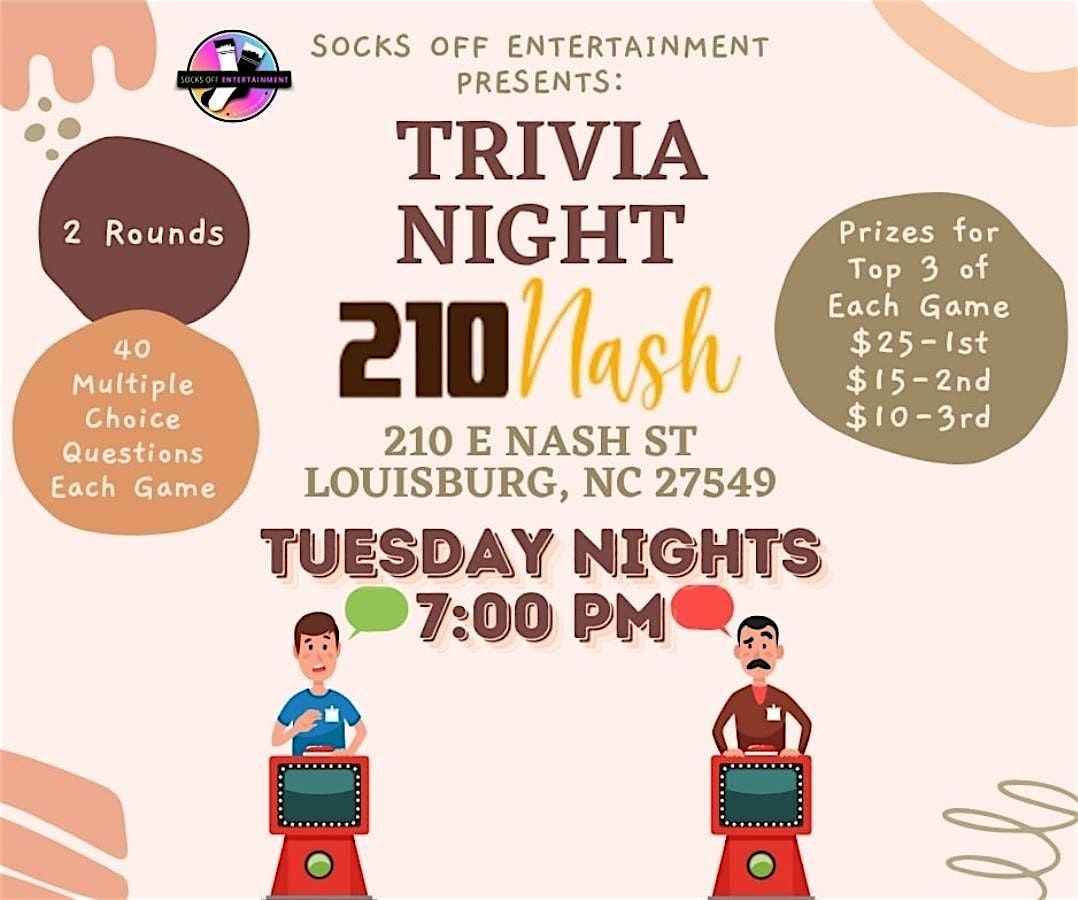 Trivia Night at 210 Nash in Louisburg