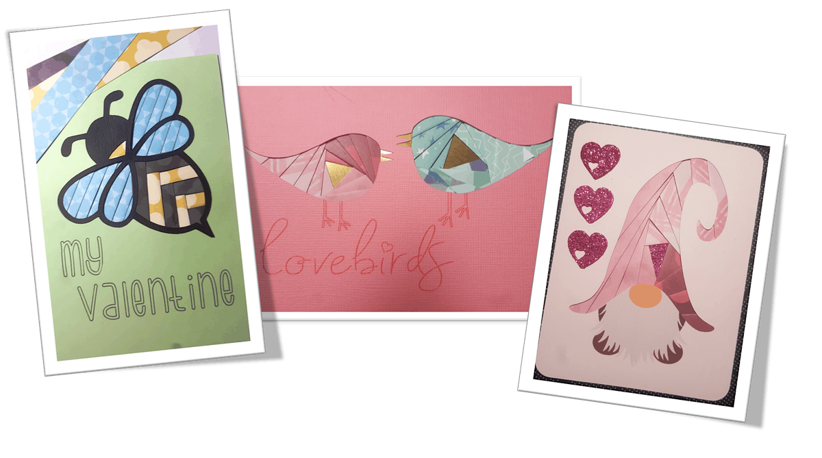 Iris Folding Valentine\u2019s Day Cards