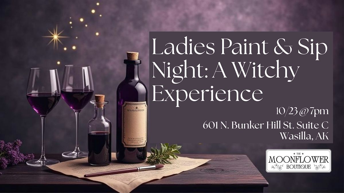 Ladies Paint & Sip Night: A Witchy Experience