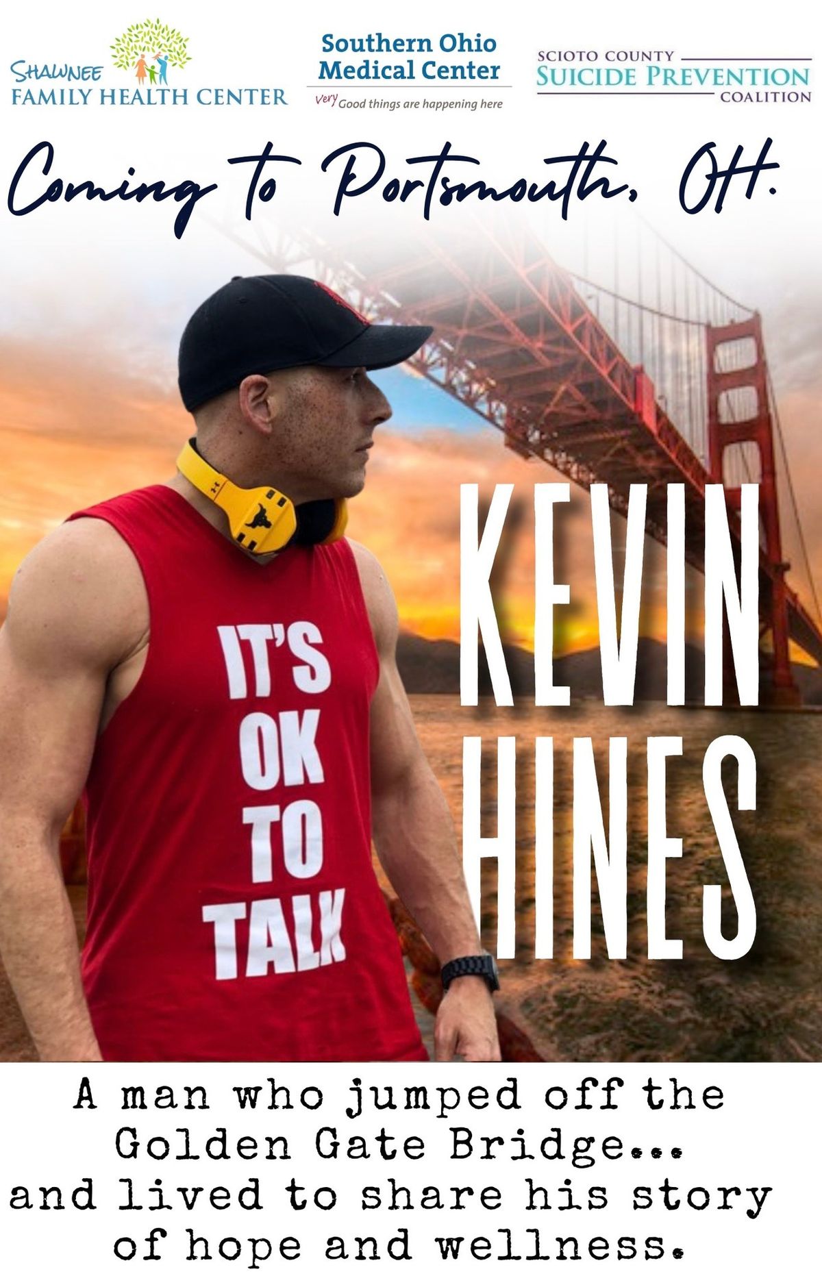 Kevin Hines @ Vern Riffe Center for the Arts