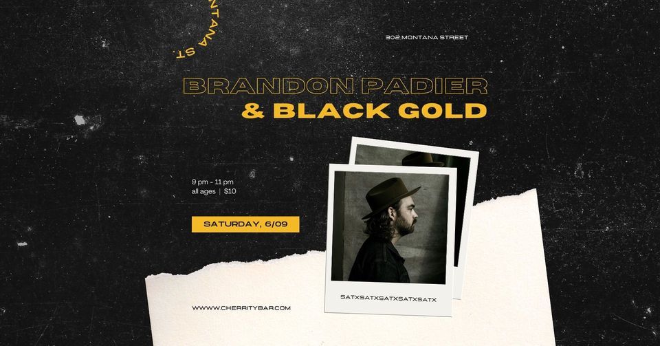 Summer Concert Series: An Evening With Brandon Padier & Black Gold
