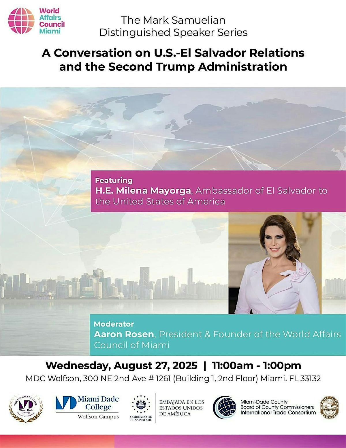 A Talk with Amb. Mayorga: U.S.- El Salvador Ties & the Trump Administration