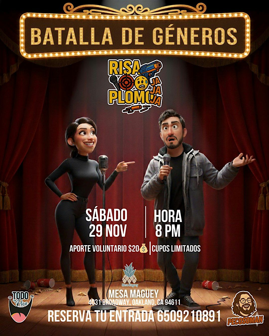 OAKLAND  RISA  O PLOMO