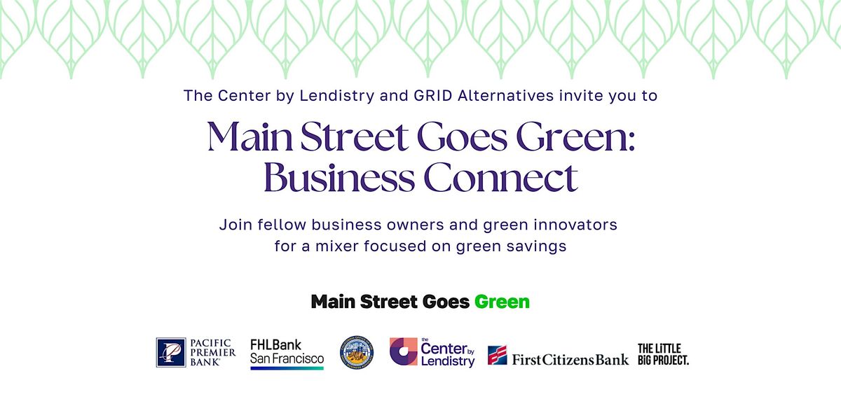 Main Street Goes Green: Business Connect