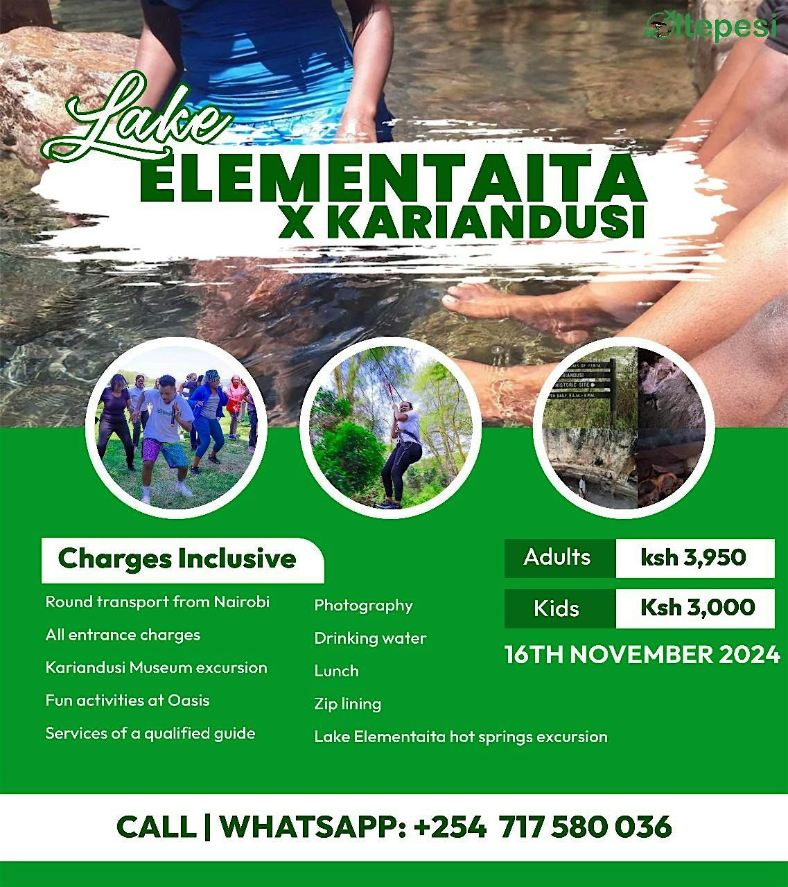 Lake Elementaita X Kariandusi Day adventure @3950