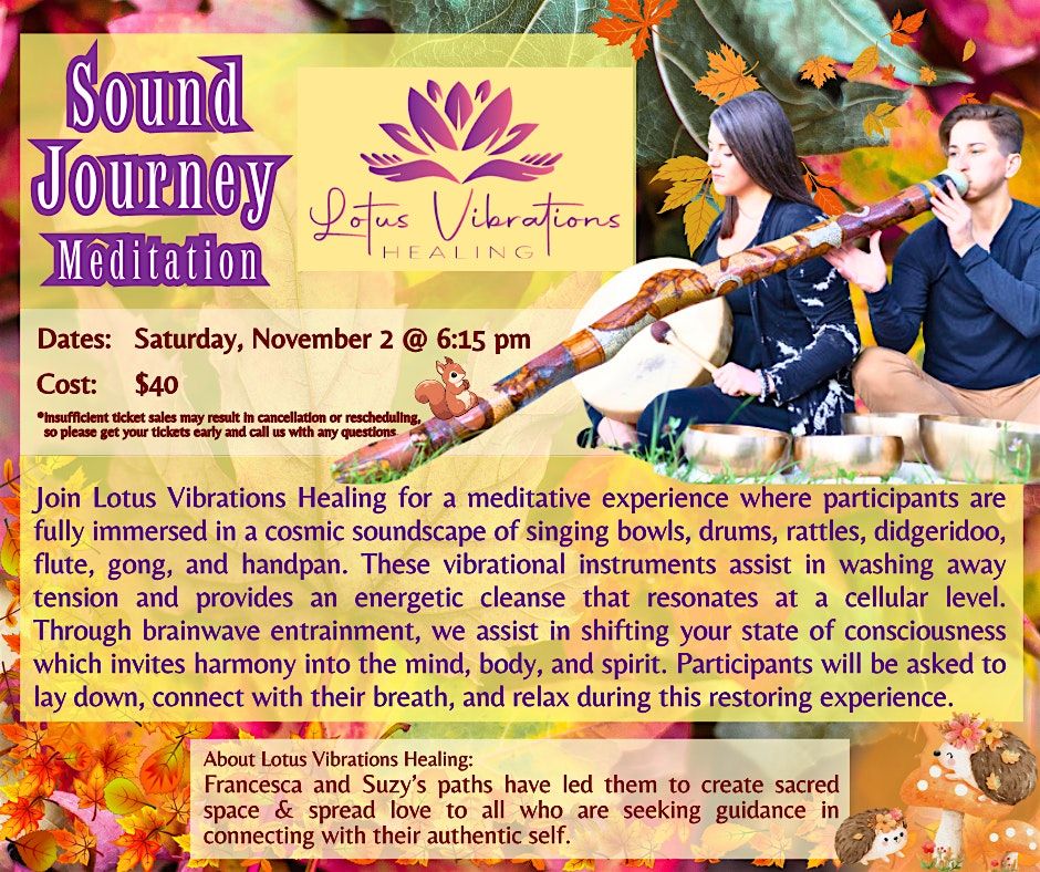 Sound Journey & Gong Wash Meditation with Lotus Vibrations Healing