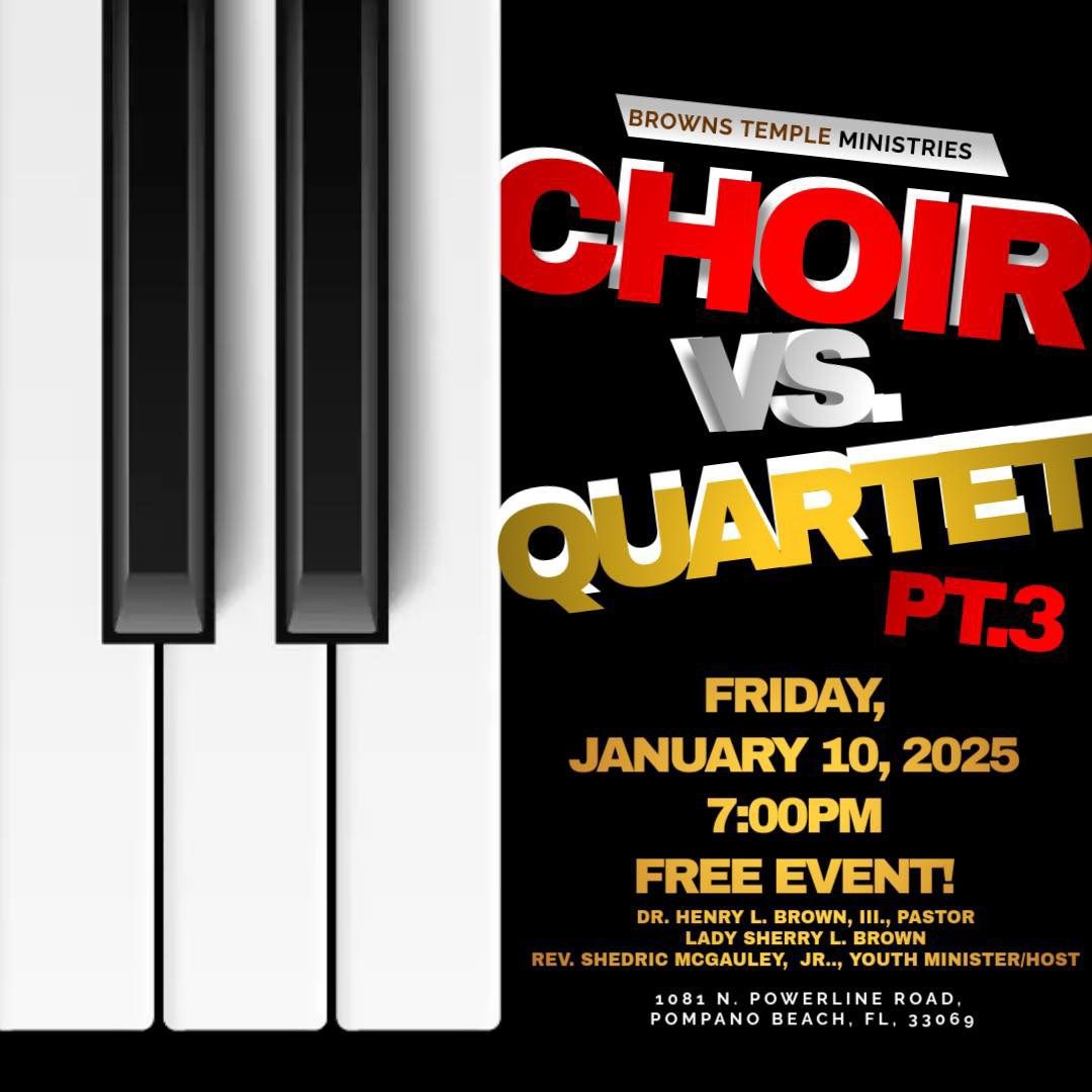 Brown\u2019s Temple\u2019s Choir vs. Quartet Pt. 3 2025