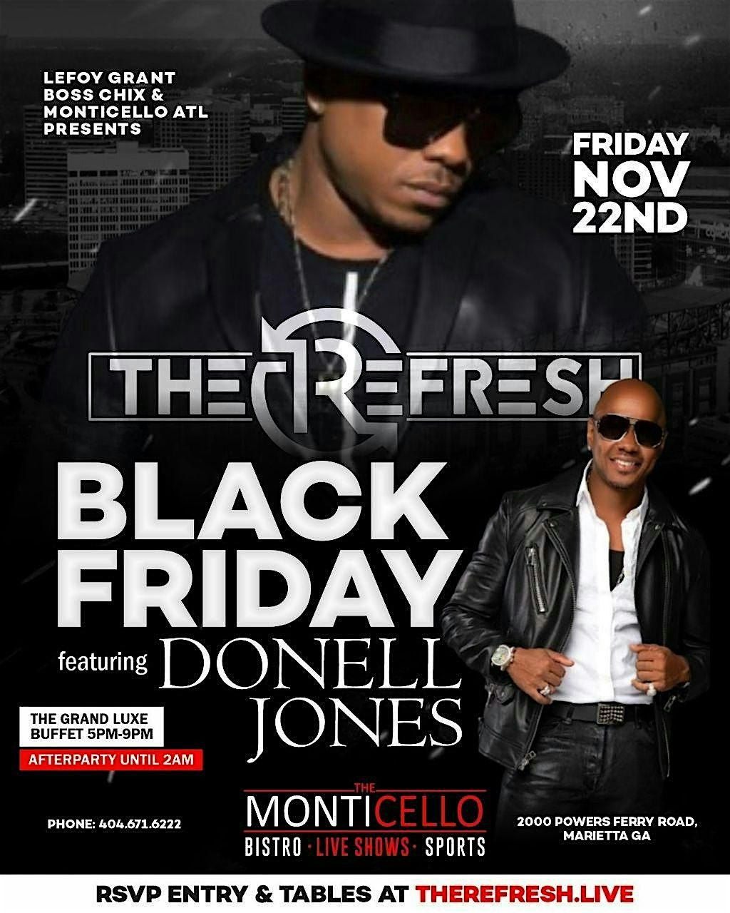 Award Winning Superstar Donnell Jones Live at Monticello Nov. 22nd