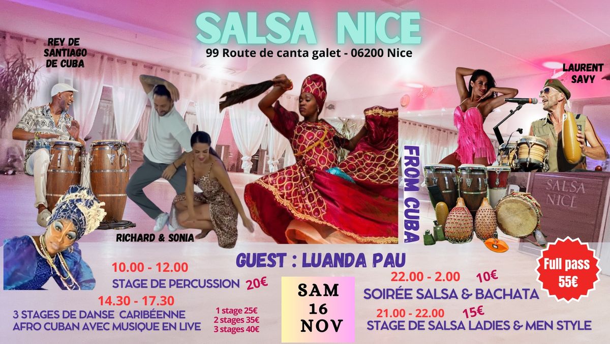 SOIR\u00c9E SALSA NICE salsa & bachata \/ Stages guest Luanda Pau