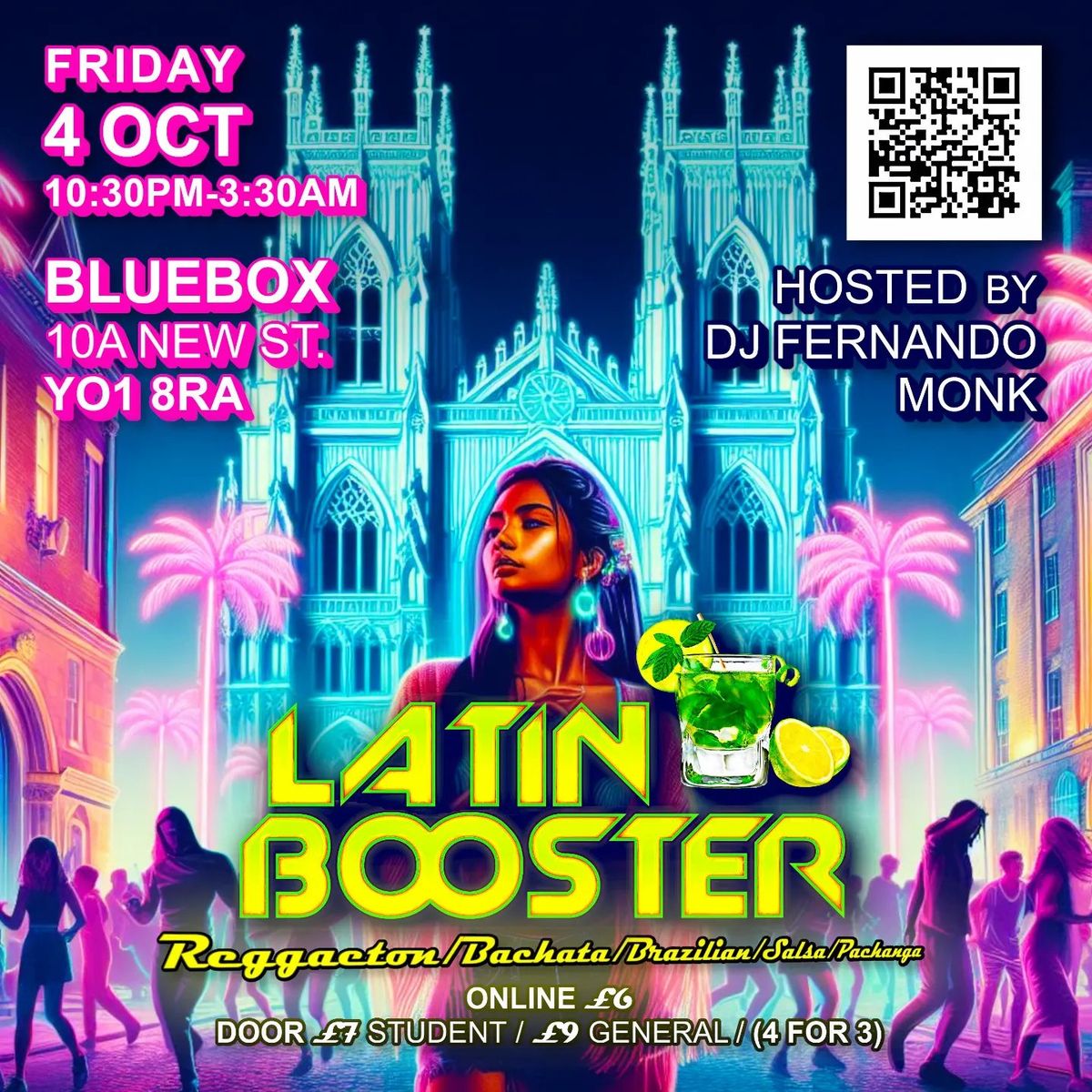 LATIN BOOSTER Party! Friday 4th October at Bluebox, York