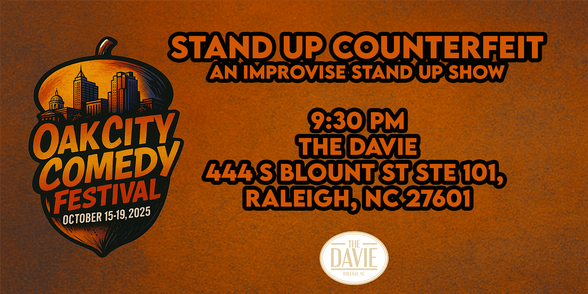 OCCF Presents: Stand-Up Counterfeit! A Improvised Stand Up Show