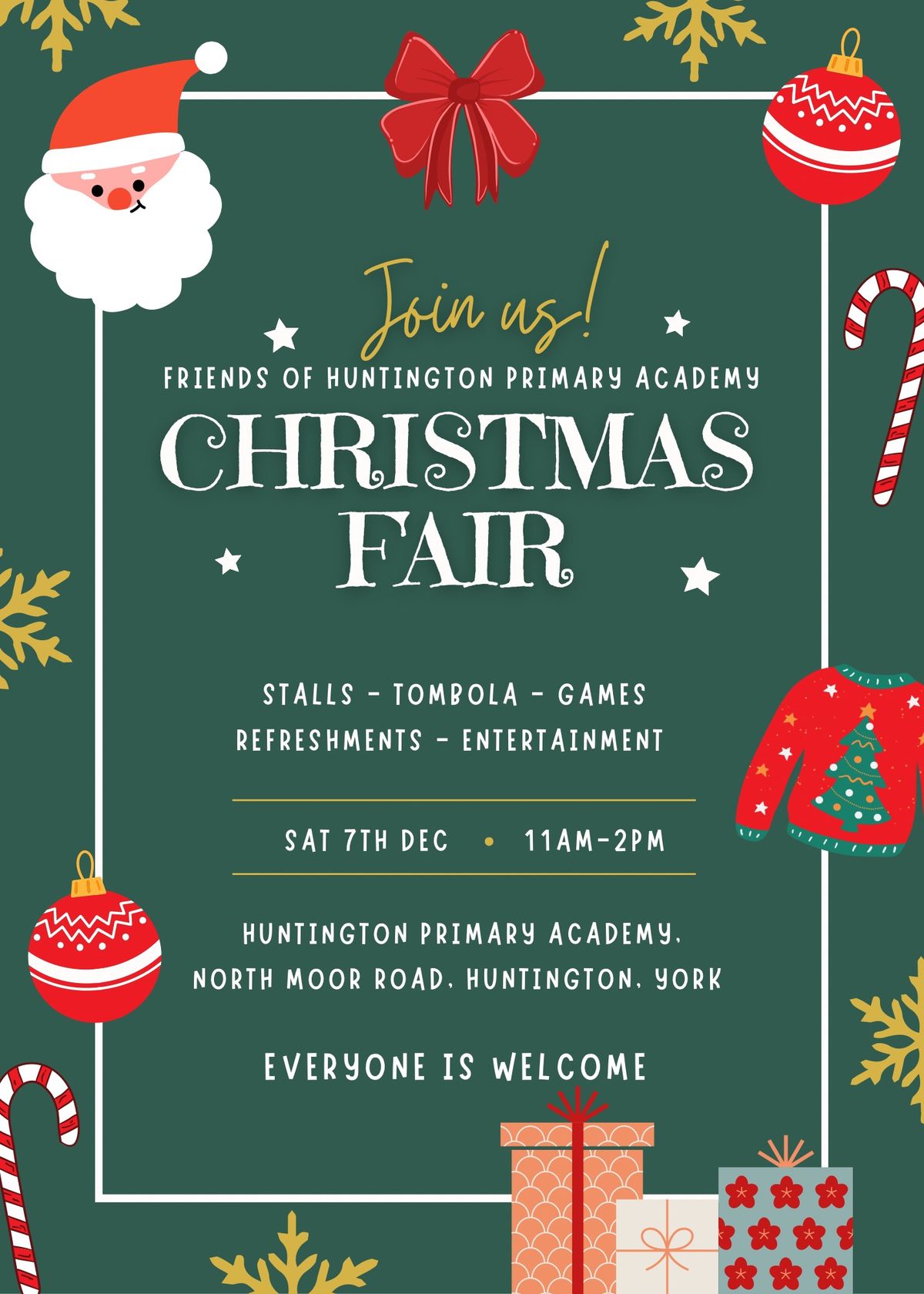 Friends of Huntington Primary CHRISTMAS FAIR