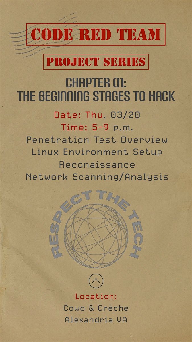 CODE RED TEAM: The Beginning Stages To Hack [Chapter 01]